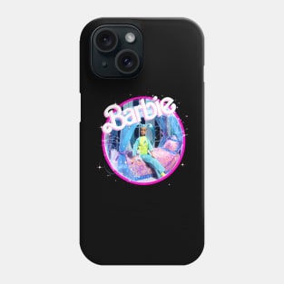 Y2k aesthetics blue hair glow bedroom Phone Case