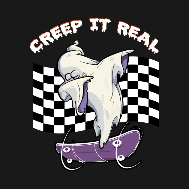 CREEP IT REAL Halloween Dabbing Ghost by jodotodesign