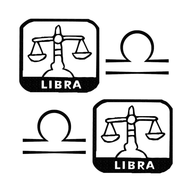 Libra Birth Sign - Black by BurritoKitty