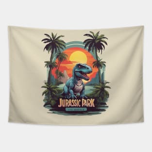 Retro Design Jurassic Park Tapestry