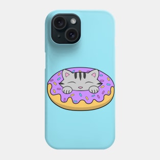 Yummu Purple Donut Cat Phone Case