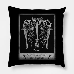 The Sword Band - Vintage Postcard Pillow