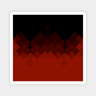 Red Ombre Dragon Scales Pattern Magnet