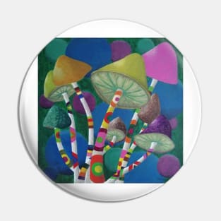 Mushrooms abstract Pin