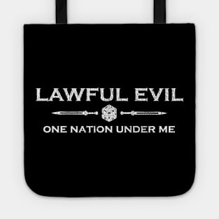 D20 Roleplaying Alignment - Lawful Evil Tote