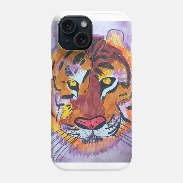 tIGER HEAD 2 Phone Case by therese lyssia