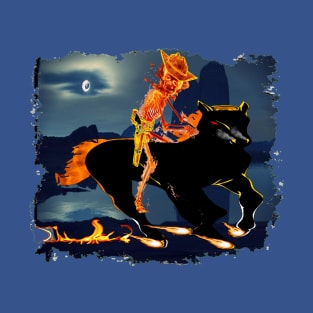 FLAME COWBOY (SKELETON) On FIREMARE T-Shirt