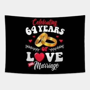 Celebrating 64 Years Of Love And Marriage 64Th Anniversary Tapestry