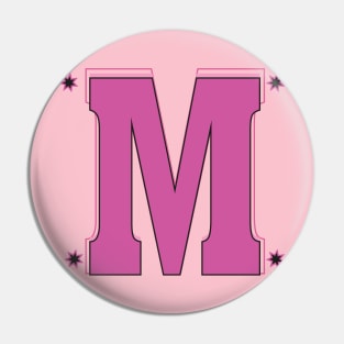 "M" This Is Letter M Capital First Letter In Your Name Pin