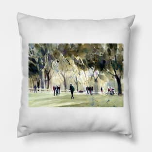 Central Park and  Spring People Pillow