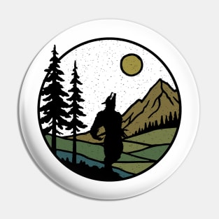 Cryptid Dogman Pin