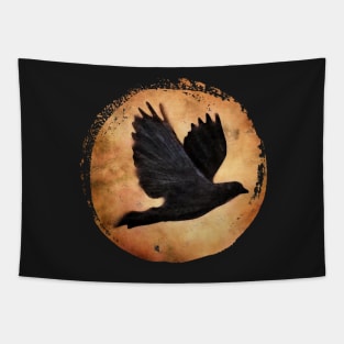 crow/raven in flight... soar Tapestry