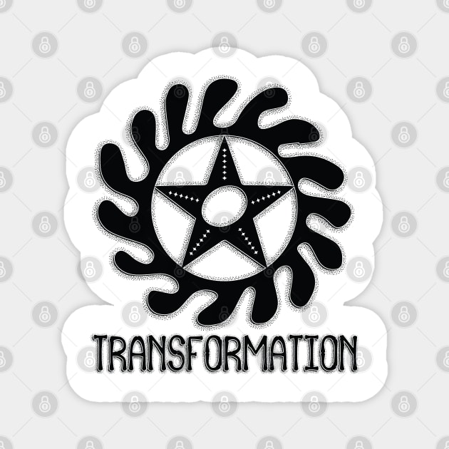 "Transformation" African Ghana Sankofa Adinkra Symbol. Magnet by Vanglorious Joy