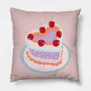 Aquarius Baby Heart Cake Design Pillow