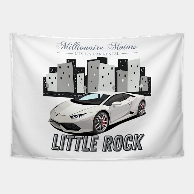 MILLIONAIRE MOTORS LITTLE ROCK GRAY LAMBO Tapestry by Truth or Rare
