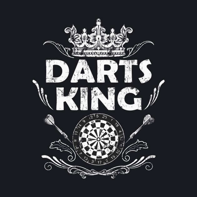 Darts King Darter Gift by Foxxy Merch