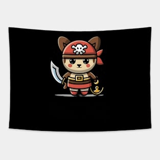 Cute Kawaii pirate Tapestry