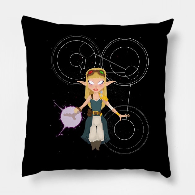 The Time Weaver Pillow by farai