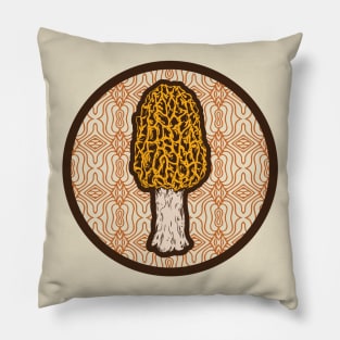 Morchella Mushroom Pillow