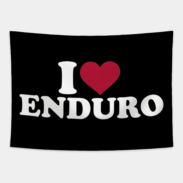 I love Enduro Tapestry by Designzz