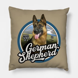 German Shepherd proud owner Pillow