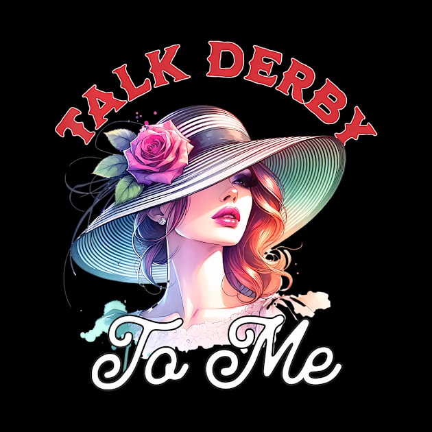 Womens Talk Derby To Me Women's  Horse Racing Derby Day by CoupleHub