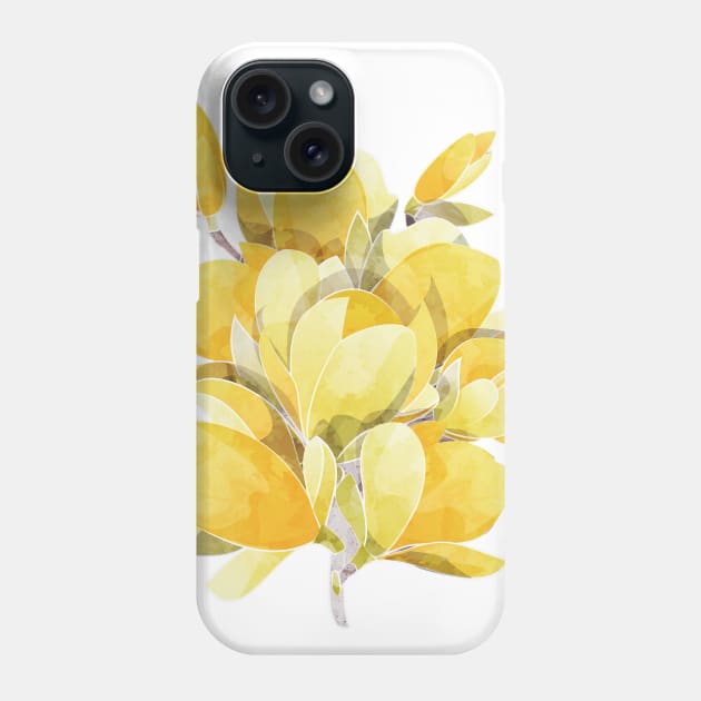 Yellow Magnolia Spring Bloom Phone Case by SelmaCardoso