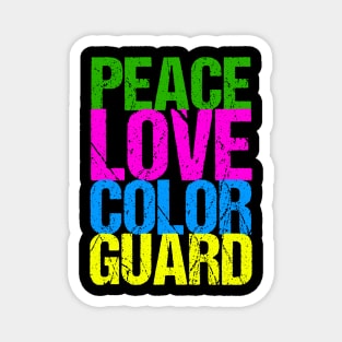 Peace Love Color Guard Magnet