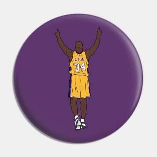 Shaquille O'Neal Pointing Up Pin