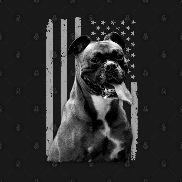 Dynamic Duo Fashionable American Flag the Boxer Dog Bond by Crazy Frog GREEN