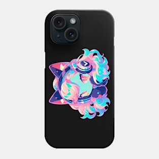 Cat Girl With Headphones Phone Case