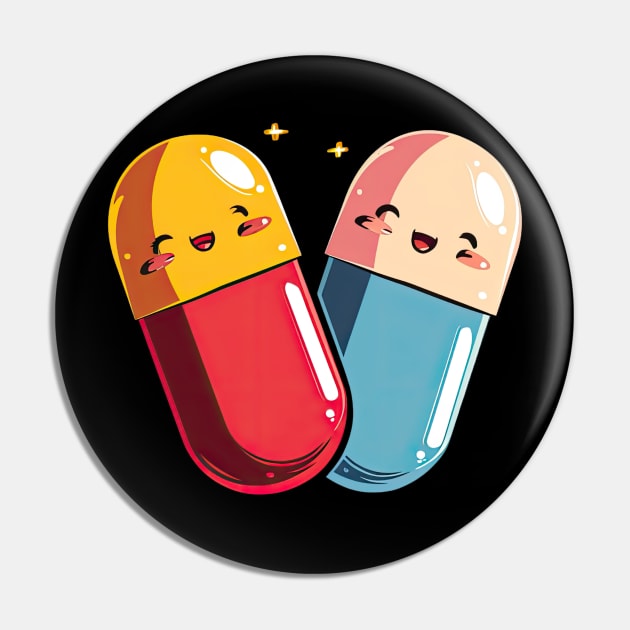 Easier to swallow than reality! v3 (no text) Pin by AI-datamancer