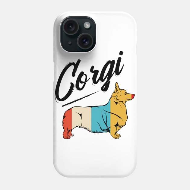 Welsh Corgi - Retro Style Vintage Corgi Phone Case by Lumio Gifts