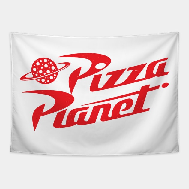 Pizza Planet - vintage logo Tapestry by BodinStreet