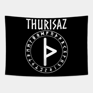 Thurisaz Norse Rune of Thor Tapestry