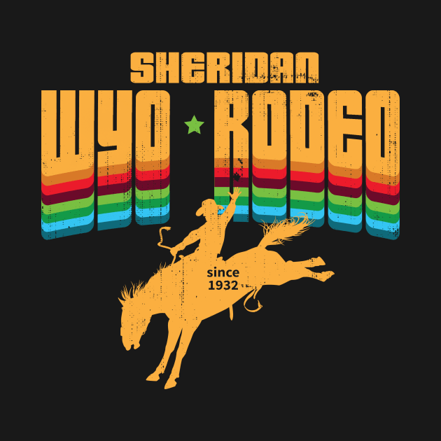 Retro WYO Rodeo by wearwyoming