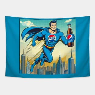 Super Pepsi Man Tapestry