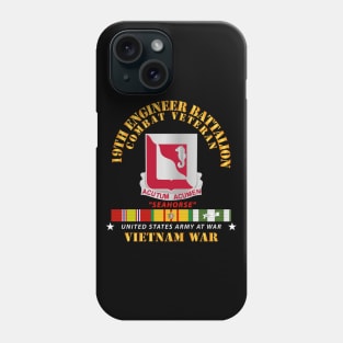 19th Engineer Battalion with Vietnam Service Ribbons Phone Case