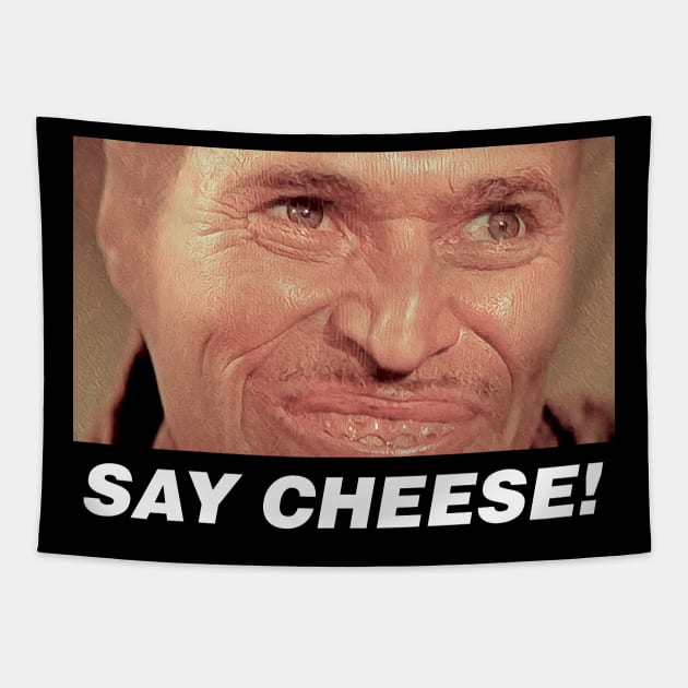 Say Cheese Wild at Heart Bobby Peru Smile FanArt Tapestry by darklordpug