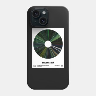 minimal_The_Matrix Warp Barcode Movie Phone Case