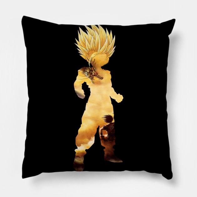 Gohan super sayian Pillow by Amerch