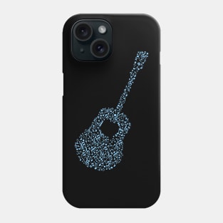 music notes guitar Phone Case