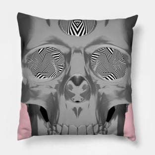 Skull - Third Eye Open Pillow