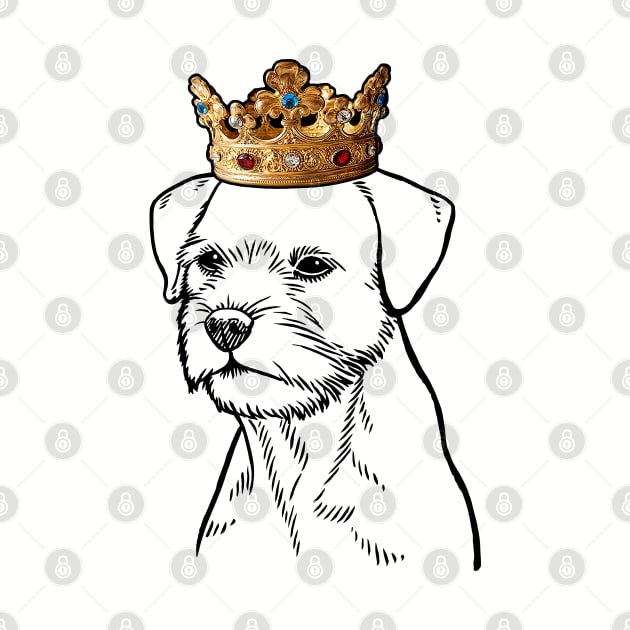 Border Terrier Dog King Queen Wearing Crown by millersye