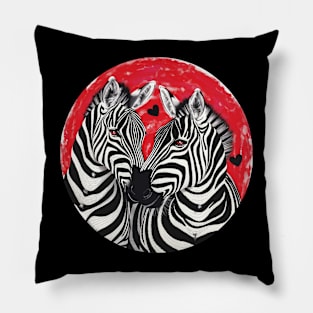 Zebra Love Design Pillow