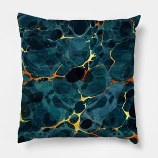 Abstract Marbling Pattern Pillow
