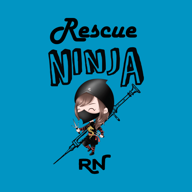 Rescue ninja RN - women -nurse nursing lvn lpn nurse practitioner by papillon