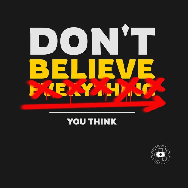 Don't Believe Everything You Think - Mental Health Month by Rachel Garcia Designs