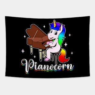 Pianocorn - Unicorn on piano Tapestry