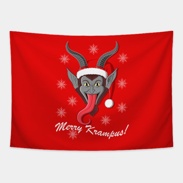 Merry Krampus! Tapestry by VicNeko